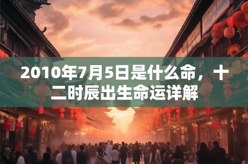 2010年7月5日是什么命,十二时辰出生命运详解 2010年7月5日是什么命,十二时辰出生命运详解
