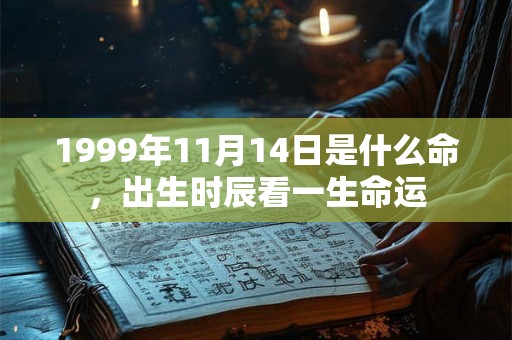 1999年11月14日是什么命，出生时辰看一生命运