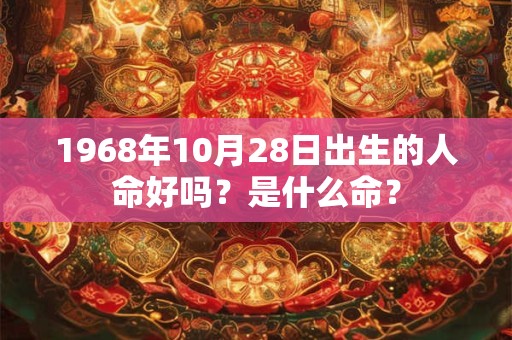 1968年10月28日出生的人命好吗？是什么命？