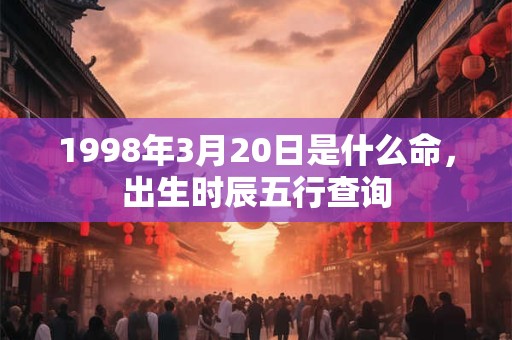 1998年3月20日是什么命，出生时辰五行查询