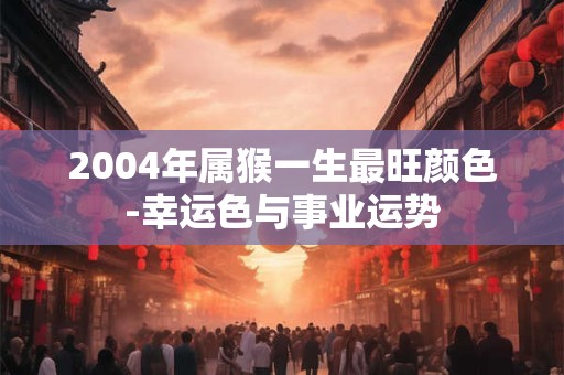 2004年属猴一生最旺颜色-幸运色与事业运势 2004年属猴一生最旺颜色-幸运色与事业运势