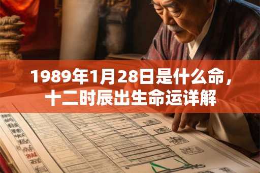 1989年1月28日是什么命，十二时辰出生命运详解
