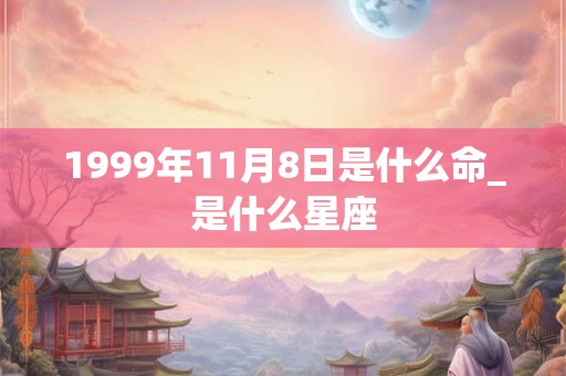 1999年11月8日是什么命_是什么星座