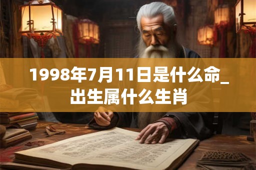 1998年7月11日是什么命_出生属什么生肖