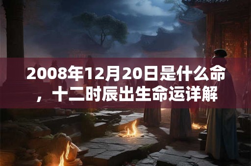 2008年12月20日是什么命,十二时辰出生命运详解 2008年12月20日是什么命,十二时辰出生命运详解