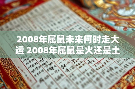 2008年属鼠未来何时走大运 2008年属鼠是火还是土