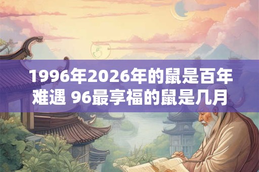 1996年2026年的鼠是百年难遇 96最享福的鼠是几月 1996年2026年的鼠是百年难遇 96最享福的鼠是几月