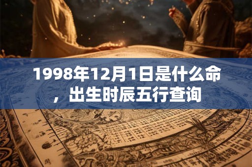 1998年12月1日是什么命，出生时辰五行查询