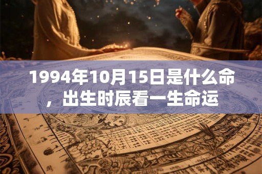 1994年10月15日是什么命,出生时辰看一生命运 1994年10月15日是什么命,出生时辰看一生命运