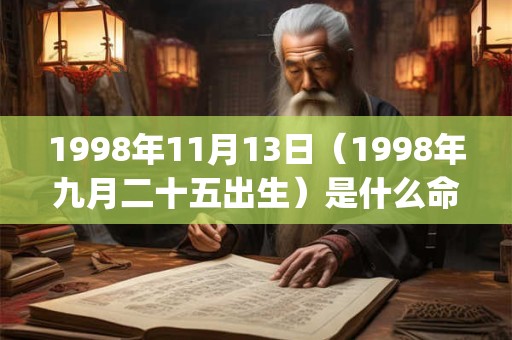 1998年11月13日（1998年九月二十五出生）是什么命_命运如何