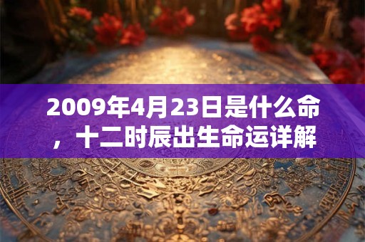 2009年4月23日是什么命,十二时辰出生命运详解 2009年4月23日是什么命,十二时辰出生命运详解
