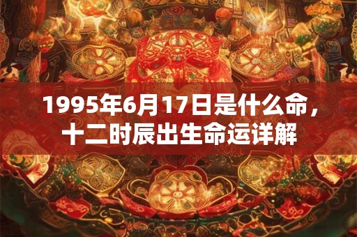 1995年6月17日是什么命,十二时辰出生命运详解 1995年6月17日是什么命,十二时辰出生命运详解