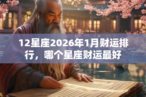 12星座2026年1月财运排行,哪个星座财运最好 12星座2026年1月财运排行,哪个星座财运最好