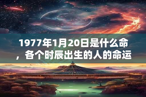 1977年1月20日是什么命,各个时辰出生的人的命运 1977年1月20日是什么命,各个时辰出生的人的命运