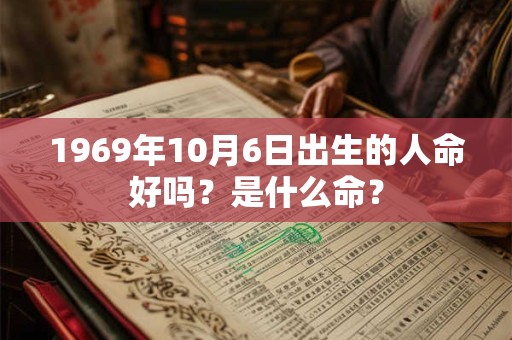 1969年10月6日出生的人命好吗?是什么命? 1969年10月6日出生的人命好吗?是什么命?