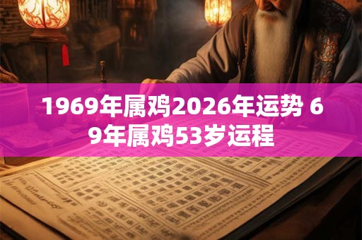 1969年属鸡2026年运势 69年属鸡53岁运程 1969年属鸡2026年运势 69年属鸡53岁运程