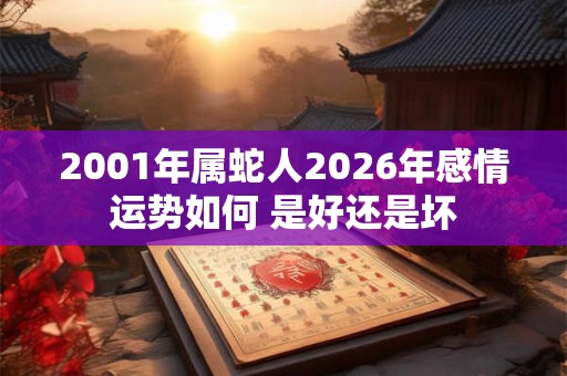 2001年属蛇人2026年感情运势如何 是好还是坏 2001年属蛇人2026年感情运势如何 是好还是坏