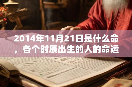 2014年11月21日是什么命，各个时辰出生的人的命运