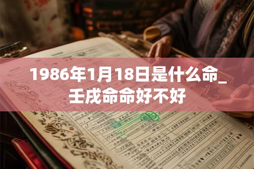 1986年1月18日是什么命_壬戌命命好不好 1986年1月18日是什么命_壬戌命命好不好