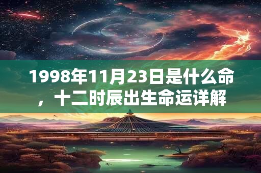 1998年11月23日是什么命,十二时辰出生命运详解 1998年11月23日是什么命,十二时辰出生命运详解