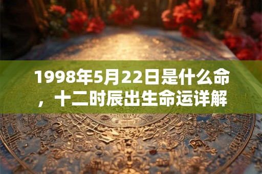 1998年5月22日是什么命,十二时辰出生命运详解 1998年5月22日是什么命,十二时辰出生命运详解