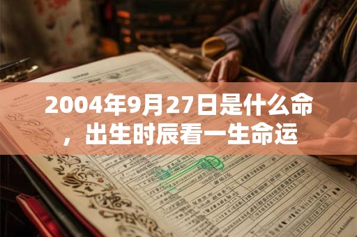 2004年9月27日是什么命,出生时辰看一生命运 2004年9月27日是什么命,出生时辰看一生命运