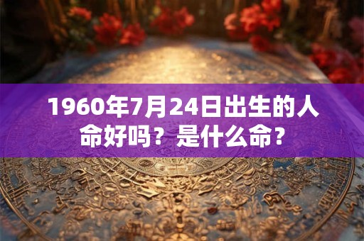 1960年7月24日出生的人命好吗？是什么命？
