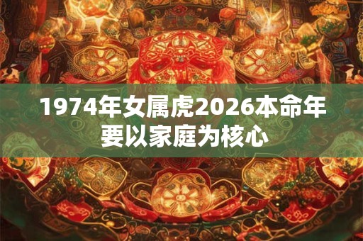 1974年女属虎2026本命年 要以家庭为核心 1974年女属虎2026本命年 要以家庭为核心