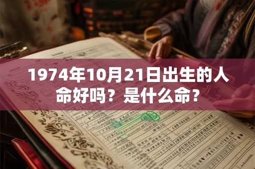 1974年10月21日出生的人命好吗?是什么命? 1974年10月21日出生的人命好吗?是什么命?