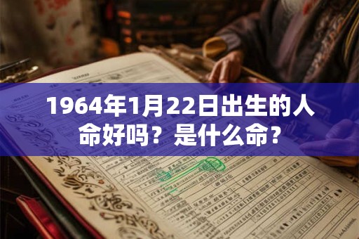 1964年1月22日出生的人命好吗?是什么命? 1964年1月22日出生的人命好吗?是什么命?