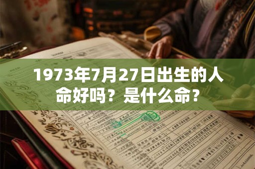 1973年7月27日出生的人命好吗?是什么命? 1973年7月27日出生的人命好吗?是什么命?