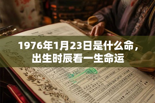 1976年1月23日是什么命,出生时辰看一生命运 1976年1月23日是什么命,出生时辰看一生命运