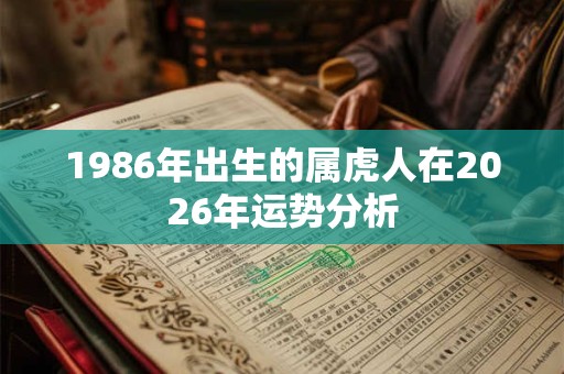 1986年出生的属虎人在2026年运势分析