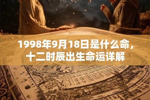 1998年9月18日是什么命,十二时辰出生命运详解 1998年9月18日是什么命,十二时辰出生命运详解