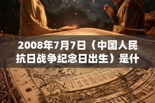 2008年7月7日（中国人民抗日战争纪念日出生）是什么命_命运如何