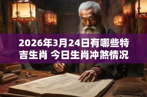 2026年3月24日有哪些特吉生肖 今日生肖冲煞情况