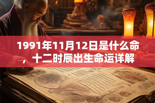 1991年11月12日是什么命，十二时辰出生命运详解