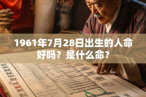 1961年7月28日出生的人命好吗？是什么命？