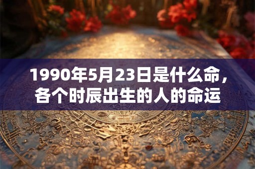 1990年5月23日是什么命，各个时辰出生的人的命运