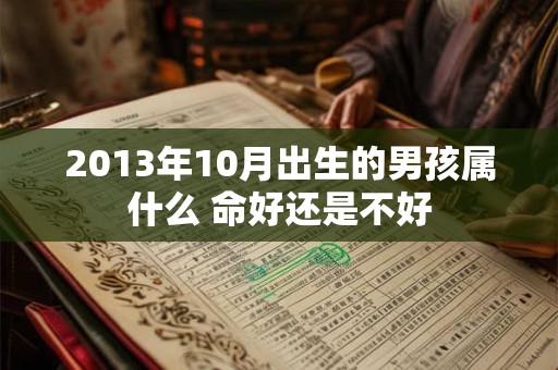 2013年10月出生的男孩属什么 命好还是不好