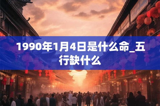 1990年1月4日是什么命_五行缺什么