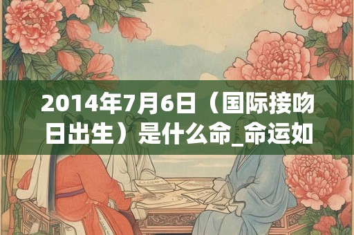 2014年7月6日（国际接吻日出生）是什么命_命运如何