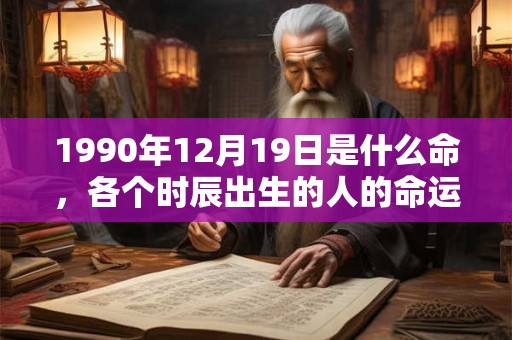 1990年12月19日是什么命，各个时辰出生的人的命运