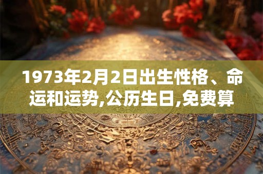 1973年2月2日出生性格、命运和运势,公历生日,免费算命 1973年2月2日出生性格、命运和运势,公历生日,免费算命