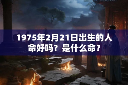 1975年2月21日出生的人命好吗？是什么命？