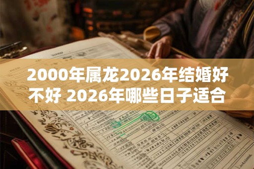 2000年属龙2026年结婚好不好 2026年哪些日子适合结婚 2000年属龙2026年结婚好不好 2026年哪些日子适合结婚