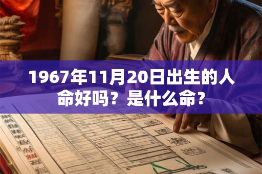 1967年11月20日出生的人命好吗？是什么命？