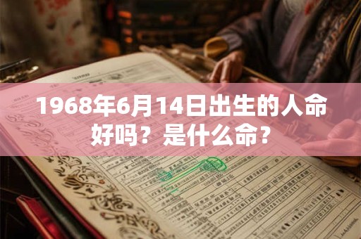 1968年6月14日出生的人命好吗？是什么命？