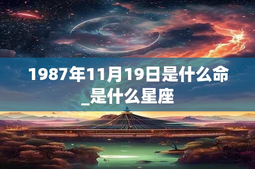 1987年11月19日是什么命_是什么星座 1987年11月19日是什么命_是什么星座