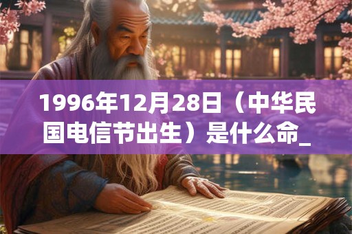 1996年12月28日（中华民国电信节出生）是什么命_命运如何
